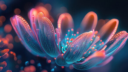 High-Detail Refractographic Vision of a Glowing Ocean Bloom