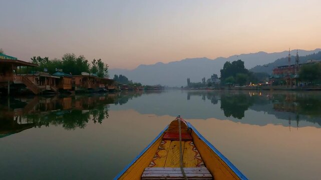 Shikara Boat Ride Through Dal Lake and Village Life in Kashmir