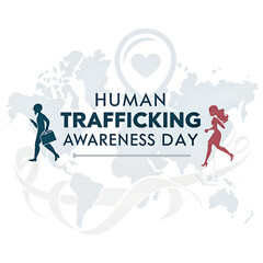 Human Trafficking Awareness Day Poster, Stop Human Trafficking Banner, End Human Trafficking Awareness Campaign, Human Trafficking Prevention Infographic, Anti-Human Trafficking Social Media Design