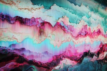 Colorful abstract wall art showcases vibrant patterns and textures in modern decor