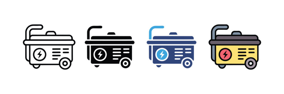 Generator icon for mobile concept and web design. vector illustration