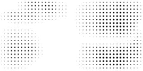 Fototapeta premium Circle Halftone Vector Art, Icons, and Graphics Elements.