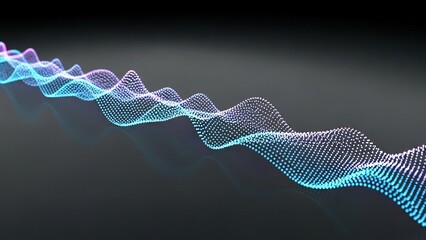 Abstract digital wave pattern