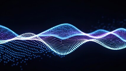 Abstract digital wave pattern