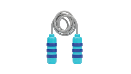 Turquoise and Purple Jump Rope