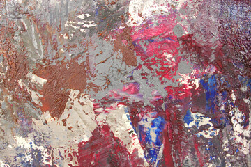 油彩テクスチャ 背景素材 グレー 黒 茶色 赤 青 絵の具 白 筆あと