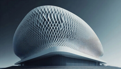 modern office building in big modern city