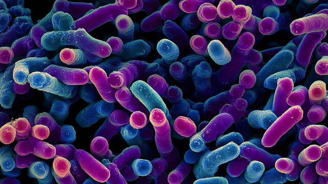 A microscopic view of Pseudomonas aeruginosa bacterium, resilient to many antibiotic classes (2)
