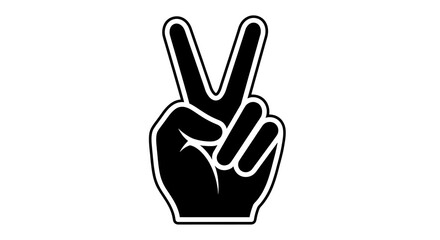 Obraz premium Peace sign hand gesture