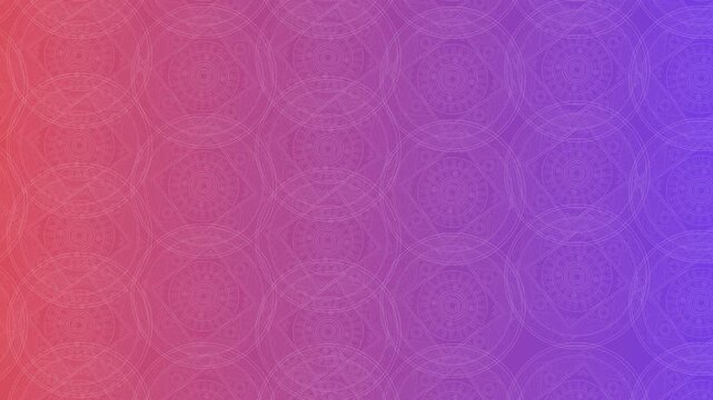 Abstract Geometric: Captivating backdrop of circles overlapping a gradient palette creating a modern patter