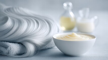 Woman with grey hair concept representing natural aging and confidence.