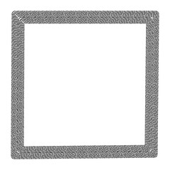 A black wooden frame with transparent background