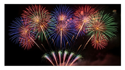 fireworks in the sky