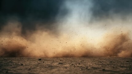 Catastrophe scene background featuring fire, smoke, and debris, great for educational content, news graphics, or dramatic artistic works.