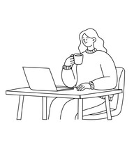 Man sitting on a chair with laptop