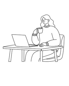 Man sitting on a chair with laptop