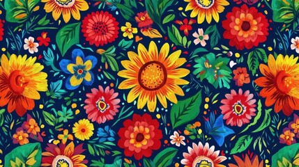 Patterned background for Hispanic Heritage Month, great for posters, invitations, or cultural appreciation visuals.