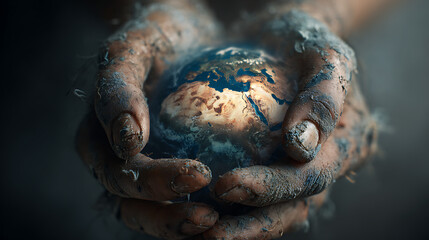 Urgent plea for help - Symbol of global empathy for the suffering (1)