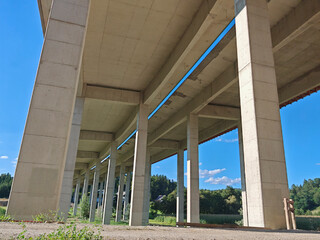 Obraz premium concrete girder bridge for traffic and transport