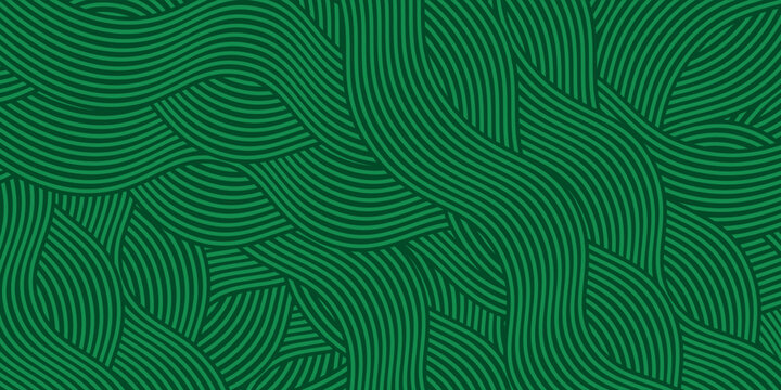 farm green banner, organic abstract background with fields. wavy green lines, natural organic products. ecology background. striped farmer green Pattern - Powered by Adobe
