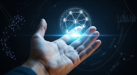 hand pushing a button on the  screen interface