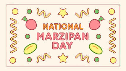 National Marzipan Day celebration illustration 