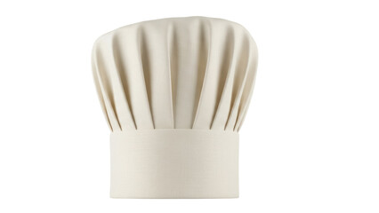 Isolated classic chef hat on neutral, cooking, catering, restaurant uniform accessory