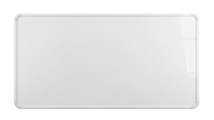 Isolated dry erase presentation board, modern conference room, school bulletin surface