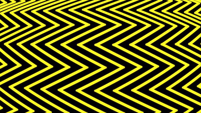 A loop animation diamond chevron pattern background,black and yellow color