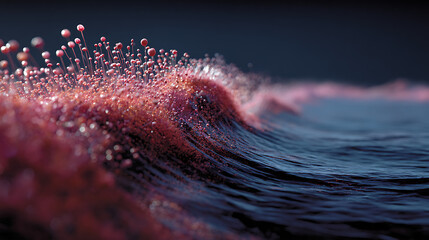 A striking animation of a wave made of microbes, representing an impending tidal wave of antimicrobial resistance (2)