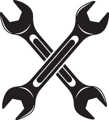 Crossed wrenches symbolizing repair and maintenance