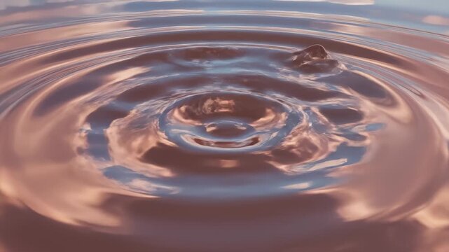 Fluid Surface Forming Ripples With Subsurface Feature