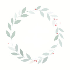 christmas wreath isolated on white