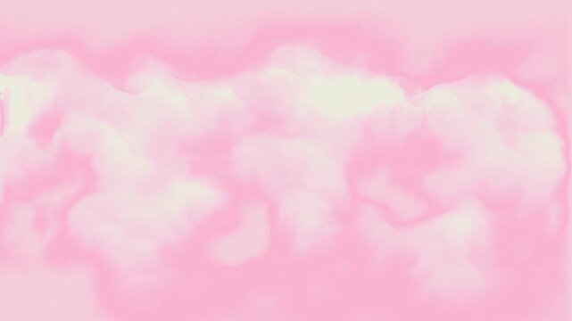 Aesthetic pink rose clouds background