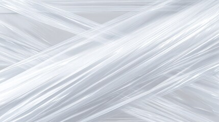 Obraz premium Abstract Silver Lines Pattern on White Background with Intersecting Diagonal Stripes for Graphic Design Projects and Modern Decor