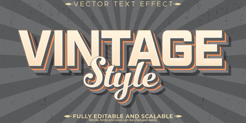 Retro sticker text effect, editable 70s and 80s text style