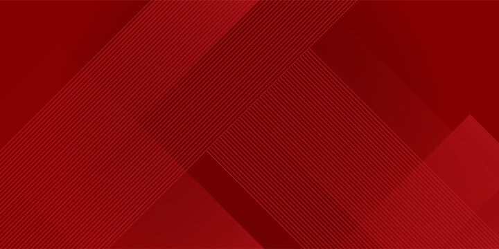 Modern red abstract background with layered diagonal lines and subtle striped texture, clean geometric design with deep red tones for business presentations, branding, posters, banners, websites.