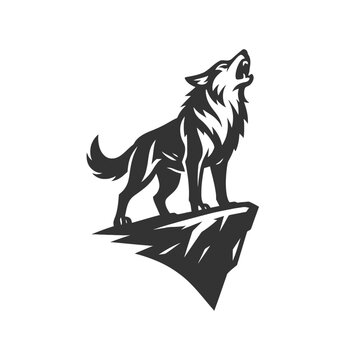 Savage Crest Wolf Vector
