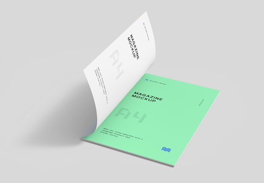 Minimalist Magazine Spread Mockup