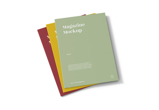 Stacked Magazine Mockup