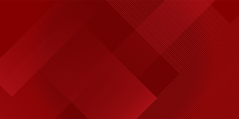 Fototapeta premium Modern red abstract background with layered diagonal lines and subtle striped texture, clean geometric design with deep red tones for business presentations, branding, posters, banners, websites.
