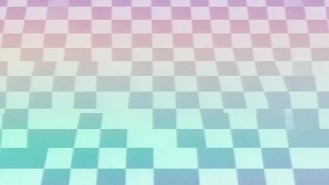 Abstract pastel checkerboard pattern with gradient colors