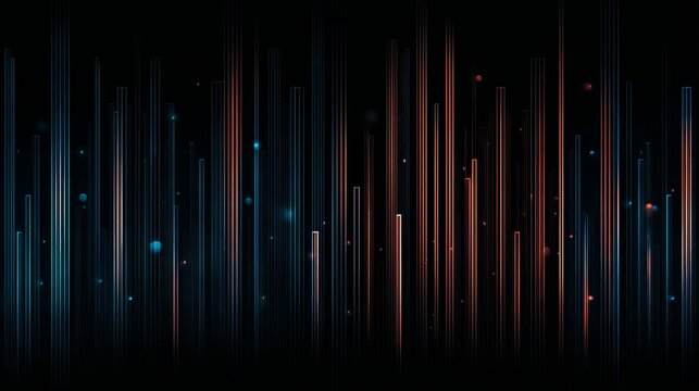 Futuristic gradient pattern with vertical glowing lines blending smooth radiant colors, abstract technology background showing digital flow, innovation and modern design concepts - Powered by Adobe