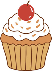 cupcake with cherry