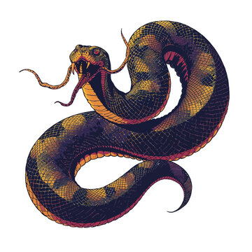 Evil Snake Design Very Cool
