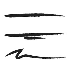 Fototapeta premium Marker Underline Vector Set – Hand Drawn Highlight & Scribble Lines