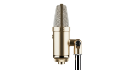 Isolated studio microphone for recording vocals, instrument, or speech in home or professional studio