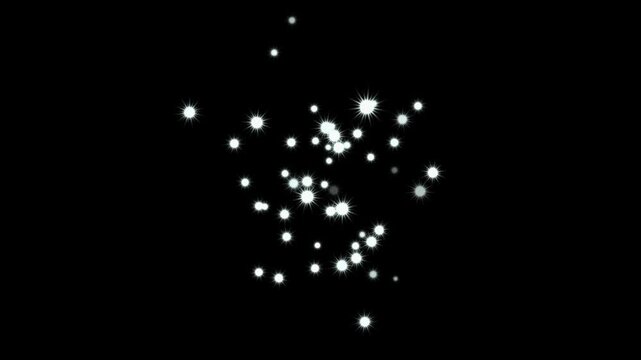 Fast glittering star lines, glowing doodle stars, sparkle line, blinking stars, glitter FX, comic manga flashes, Luxury white glitter sparkles trail, magic dust, pixie dust path,  on black screen. 4k