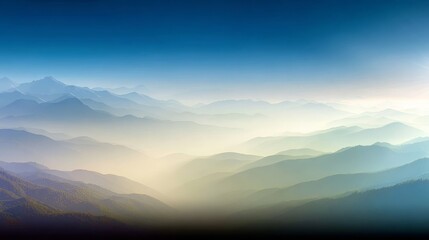 Majestic mountains and valleys seen from high altitude expansive vista reveals rugged mountains and deep valleys