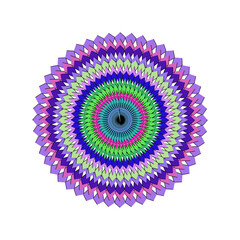 Colorful spiral geometric pattern